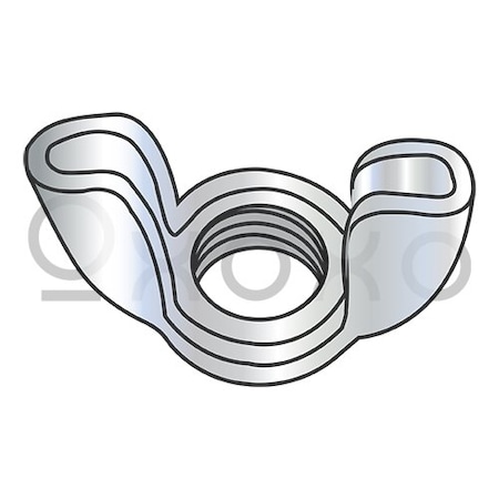 Oxoxo 10-24 Stamped Wing Nut Zinc, 2000PK 145576