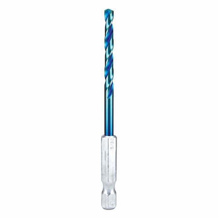 Spyder 5/32-in Mach-Blue Hex Shank Drill Bit 19006