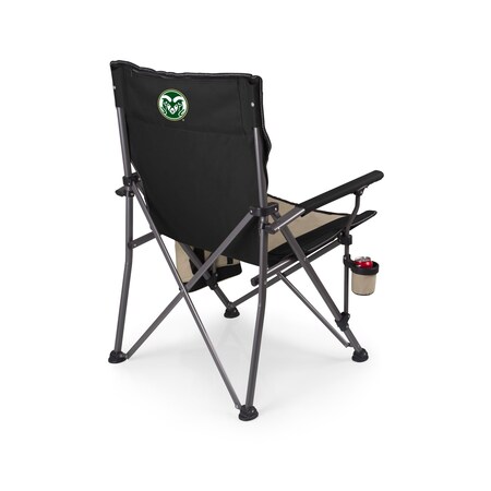 Picnic Time Family Of Brands NCAA Colorado State Rams Big Bear XXL Camping Chair with Cooler - Heavy Duty Beach Chair 808-00-175-134-0