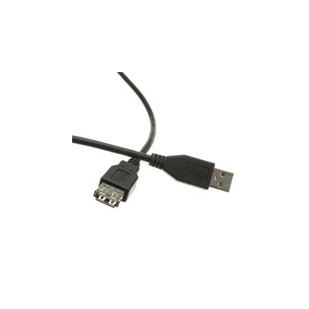 Cable Wholesale USB 2.0 Extension Cable Black, Type A Male to Type A Female, 15 foot 10U2-02115EBK