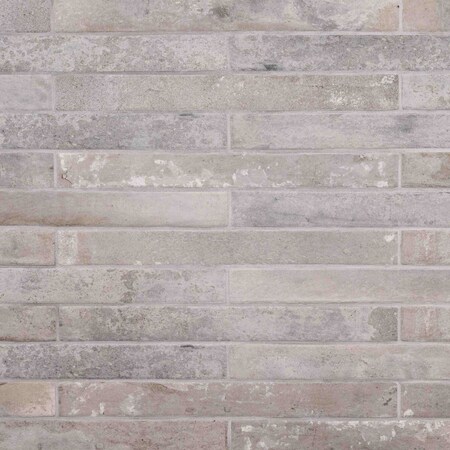 Ackland Montello Greige 2 in. x 18 in. Matte Porcelain Brick Look Floor and Wall Tile, 32PK AKNPTMONGREI2X18M-CA