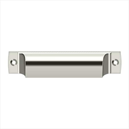Deltana Rectangular Shell Pull Bright Nickel 4" SHP40U14