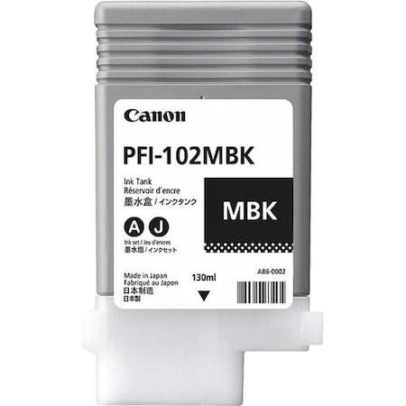 Canon PFI102MBK Pigment Matte Black Ink Tank 130ML 0894B001
