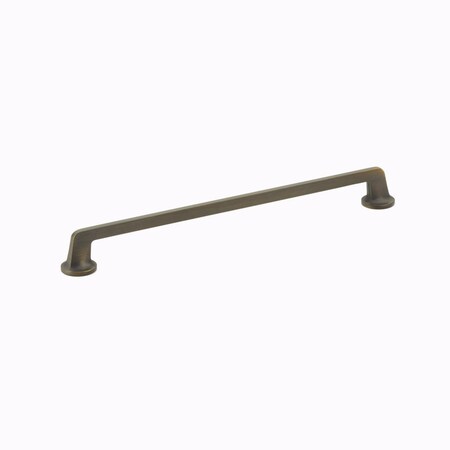 Schaub 12in Center to Center Northport Flat Cabinet Pull Ancient Bronze Finish 204-ABZ