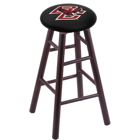 Holland Bar Stool Co Maple Counter Stool, Dark Cherry Finish, Boston College Seat RC24MSDC