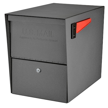 Mail Boss Package Master XL Locking Package Mailbox, Granite, USPS Approved 805927