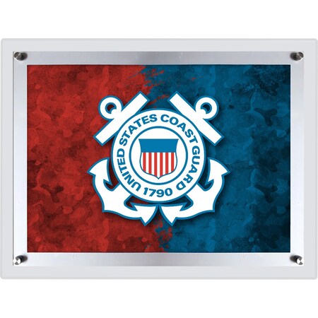 Holland Bar Stool Co United States Coast Guard 19.25in x 14.5in Backlit LED Sign by Company LBLedA