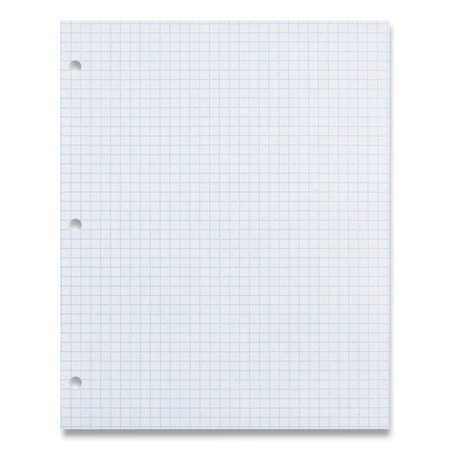 Pacon Composition Paper, 3-Hole, 8.5 x 11, 1/4in, Quadrille: 4 sq/in, 500PK P2414