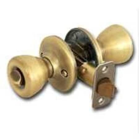 Kwikset Keyed Entry Knob, Solid Brass, Antique Brass 400T56ALRCSK3BX