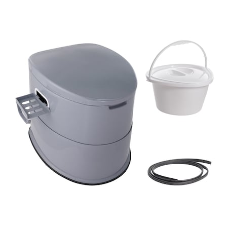 Vevor Portable Toilet Flush Travel Camping 3.2 Gal Commode Potty Outdoor Indoor Air pump10L