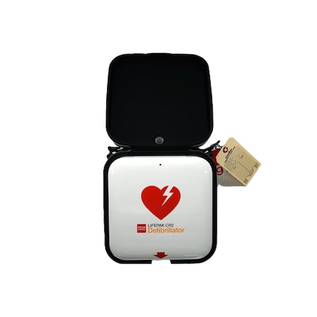 Stryker Physio-Control LIFEPAK CR2 Semi-Auto AED in Carrying Bag w/MD Oversight 99512-001261-MD