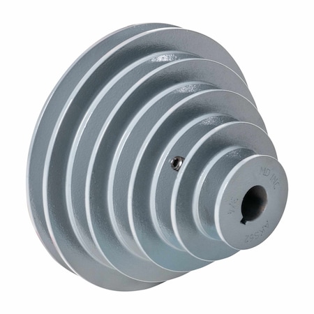 Masterdrive Step Pulley, 3L, 4l, A Belt Section, .625'' Finished Bore, Cast Iron Material AKS64-5/8