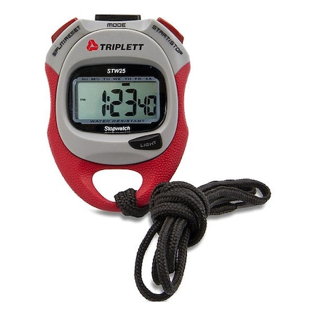 Triplett Digital Stopwatch, 3.25 in H STW25
