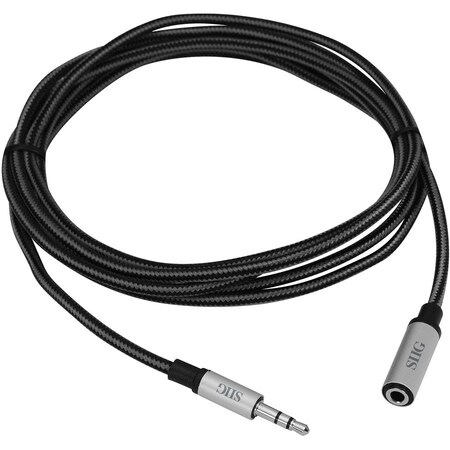 Siig 2M CB-AU0C12-S1 M/F WOVEN FABRIC BRAIDED 3.5MM STEREO AUX CBL CB-AU0C12-S1