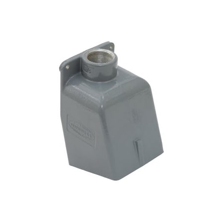 Hubbell Wiring Heavy Duty IEC Pin & Sleeve, 60A 1 1/4 in NPT, Cast Aluminum, Angled, Mounting Screws Included BB601W