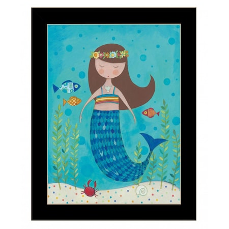 Homeroots Under the Sea 5 Black Framed Print Wall Art 416080