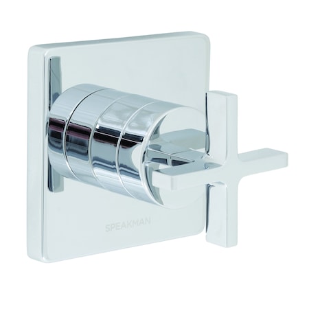 Speakman 3-Way Transfer Valve Trim, Cross Handle, Polished Chrome CPT-1121-3