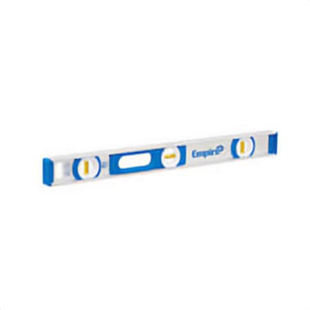 Empire Level Non-Magnetic I-Beam Level, 24 in L, 3 Vials, Aluminum, 0.0005 in Accuracy 500.24