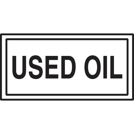 Accuform SAFETY LABE USED OIL 3 X 7 LCHL558