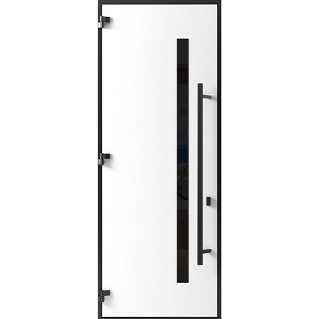 Vdomdoors Front Exterior Prehung Steel Door Ronex0162 Red Oak 96 Entry Metal Modern Painted W36xH96 Right RONEX0162EXD-RED-W36xH96-RH-I