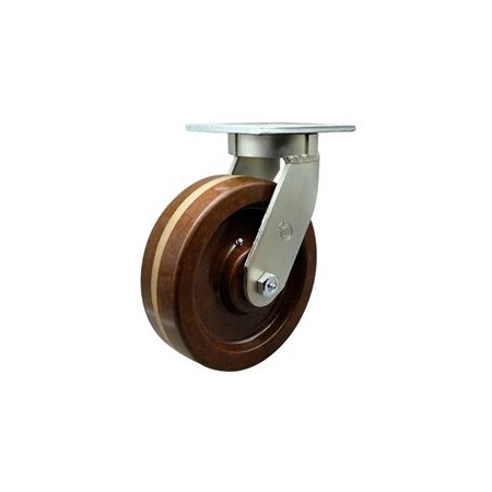 Service Caster 10 Inch Extra Heavy Duty High Temp Phenolic Wheel Swivel Top Plate Caster SCC SCC-KP92S1030-PHRHT