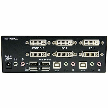 Startech.Com 2 PORT DUAL DVI USB KVM SWITCH SV231DD2DUA