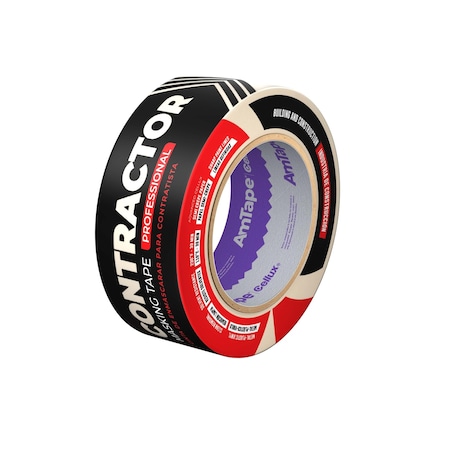 Cellux 0.94 IN (24mm) x 60 yd (54.8m) WHITE CONTRACTOR Masking Tape - OUTDOOR 21-Day UV-Protected CON001-24060PK1