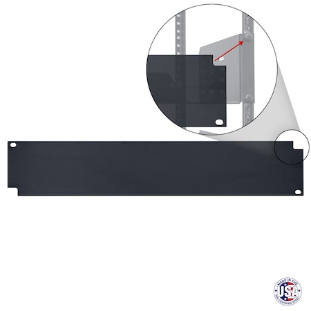 Lowell Finishing Panel for Rackmount Utility Shelves FP-2