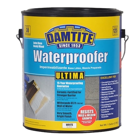 Damtite Ultima Waterproofer, White, 1 gal 03560