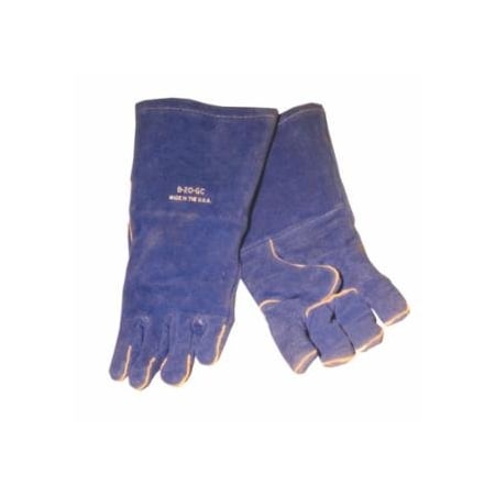 Best Welds Premium Welding Gloves, Split Cowhide, Large, Blue 902-B-20GC