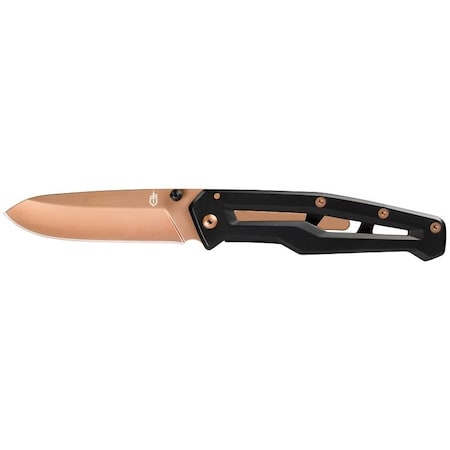 Gerber 31-003311 Folding Knife, 3 in L Blade, Stainless Steel Blade, Black Handle 31-003311N