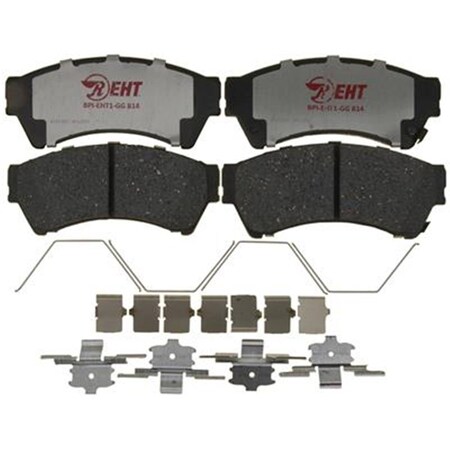 Rm Brakes EHT1192H Ceramic Brake Pad Set With Hardware - 2006-2013 Mazda 6 R53-EHT1192H