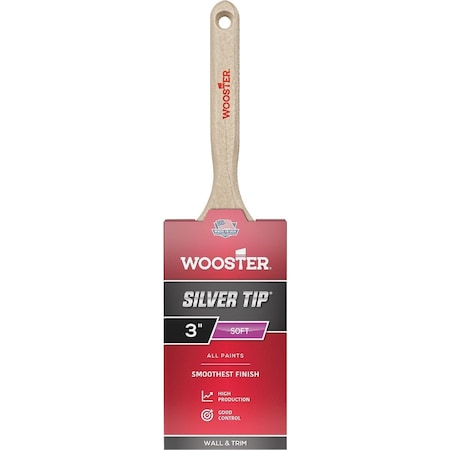 Wooster SILVER TIP 3'' Chisel Trim Flat Sash Paint Brush 5220-3