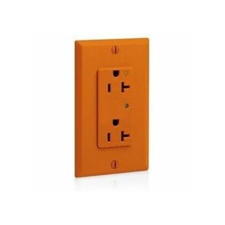 Leviton PlugsandReceptacles, 20A, 125VAC, Org, Nylon 5380-IGO