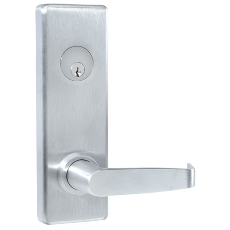 Pamex 3' x 7' Surface Vertical Rod Exit Only Exit Device Satin Chrome Finish E5000VEO37AL