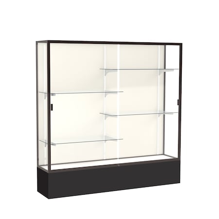 Ghent Spirit Floor Display Case 72x72x16, Plaque, Bronze 376PB-BZ-BK