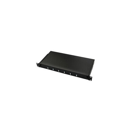 Cable Wholesale 12 Port LC Slide Rack Fiber Optic Patch Panel, 1U, Singlemode, Duplex 68F5-00212