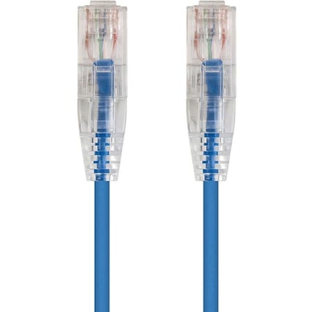 Monoprice SLIMRUN CAT6 UTP CABLE-7FT BLUE 13538
