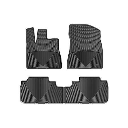 Weathertech Black, Front and Rear All Weather Floor Mats WTLB421422