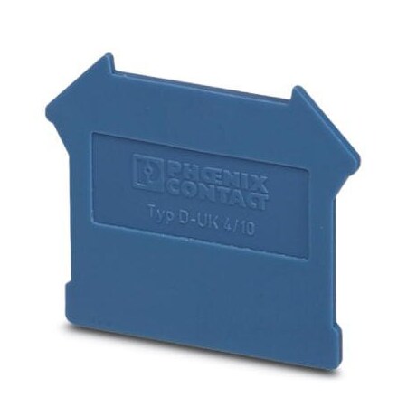 Phoenix Contact D-UK 4/10 BU End cover length: 42.5 mm 3003101