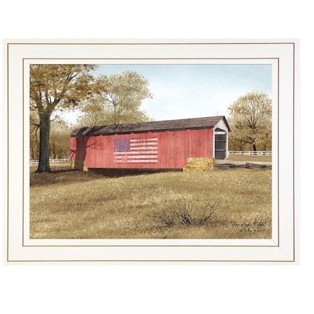 Homeroots Sassafras Ridge 1 White Framed Print Wall Art 404616
