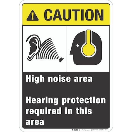Creative Safety Supply Wall Sign, 27 in Height, 36 in Width, Vinyl with PVC backing WS72848-36
