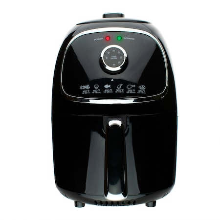 Brentwood Industries 2 Quart Small Electric Air Fryer Black with Timer and Temp Control AF-202BK