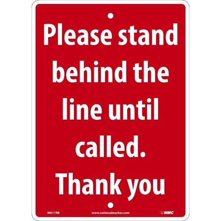 Nmc Please Stand Behind The Line, M611RB M611RB