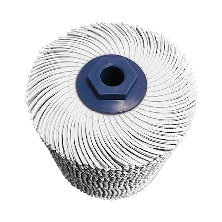 Dedeco SUNBURST 4" x 4" TC WHITE 120 GRIT 5/8"-11 2394