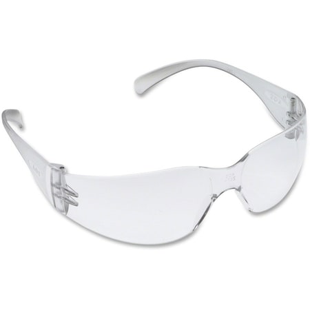 3M Virtua Safety Glasses, Anti-Fog, Anti-Scratch, Wraparound, Frameless, Clear Arm, Clear Lens 11329-00000-20