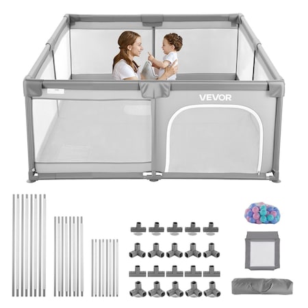 Vevor Baby Playpen 78.7 in x 70.3 in Extra Large Indoor/Outdoor Baby Fence Play Yard P1001-2