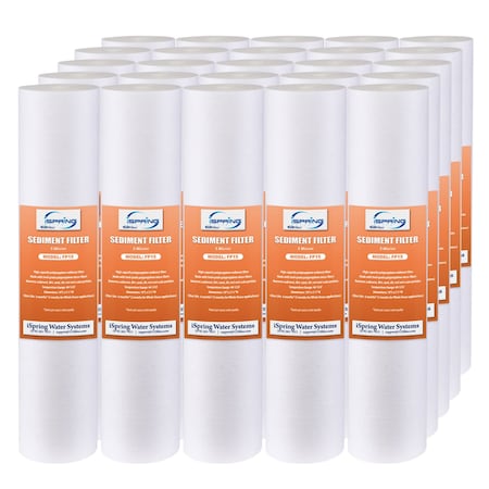 Ispring Sediment Water Filter Replacement Cartridges 5 Micron 25PK FP15X25
