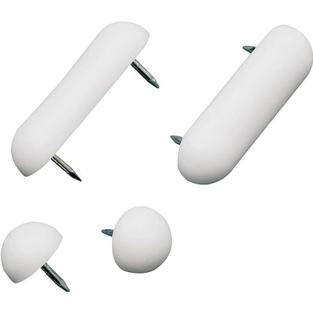 Plumb Pak Seat Bumper Set, Plastic, White PP835-25