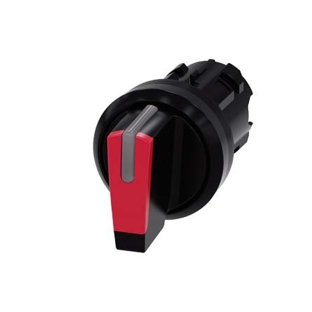 Siemens Selector switch, illuminable, 22 mm, round, plastic, red, selector 3SU1002-2BM20-0AA0